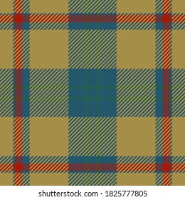 Plaid pattern seamless. Check fabric texture. Stripe square background. Vector textile tartan design.