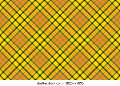 El patrón de plástico es impecable. Comprobar la textura de tela. Fondo cuadrado de banda. Tartán de diseño textil vectorial