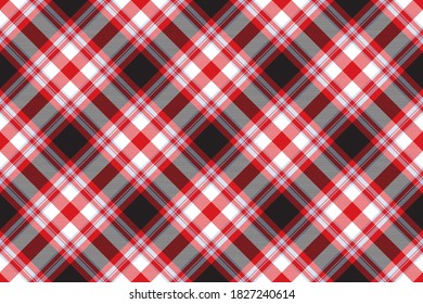 El patrón de plástico es impecable. Comprobar la textura de tela. Fondo cuadrado de banda. Tartán de diseño textil vectorial