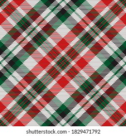 Plaid pattern seamless. Check fabric texture. Stripe square background. Vector textile design tartan.