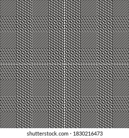 El patrón de plástico es impecable. Comprobar la textura de tela. Fondo cuadrado de banda. Tartán de diseño vectorial textil.