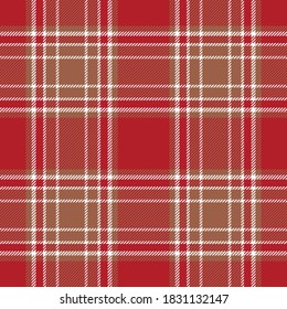 Plaid pattern seamless. Check fabric texture. Stripe square background. Tartan vector textile design.