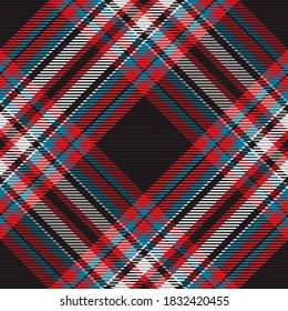 Plaid pattern seamless. Check fabric texture. Stripe square background. Vector textile design tartan.