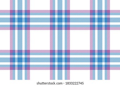 Plaid pattern seamless. Check fabric texture. Stripe square background. Vector textile design. Tartan backdrop.