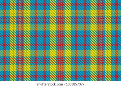 Plaid pattern seamless. Check fabric texture. Stripe square background. Vector textile design tartan.