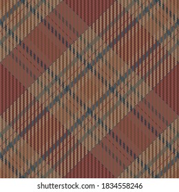 Plaid-Muster nahtlos. Überprüfen Sie die Textur des Stoffes. Streifen, quadratischer Hintergrund. Vektor Textil Design Tartan.