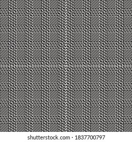 El patrón de plástico es impecable. Comprobar la textura de tela. Fondo cuadrado de banda. Tartán de diseño vectorial textil.