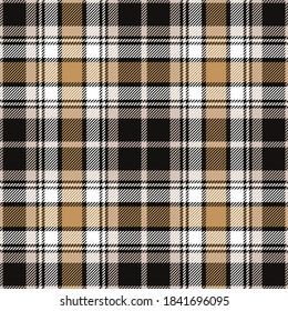Plaid pattern seamless. Check fabric texture. Stripe square background. Tartan vector textile design.