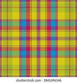 Plaid pattern seamless. Check fabric texture. Stripe square background. Vector textile design tartan.