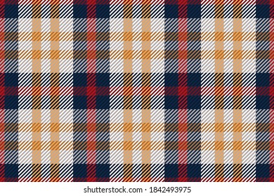 Plaid pattern seamless. Check fabric texture. Stripe square background. Vector textile design tartan.