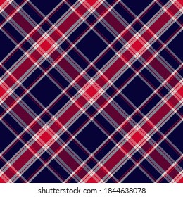 Plaid pattern seamless. Check fabric texture. Stripe square background. Vector textile design tartan.