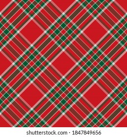 Plaid pattern seamless. Check fabric texture. Stripe square background. Vector textile design tartan.