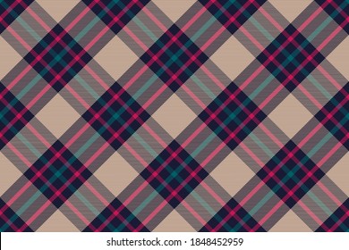 Plaid pattern seamless. Check fabric texture. Stripe square background. Vector textile design tartan.