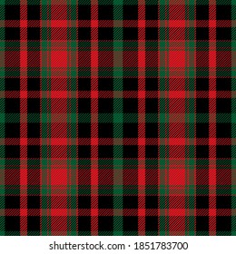 Plaid-Muster nahtlos. Überprüfen Sie die Textur des Stoffes. Streifen, quadratischer Hintergrund. Vektor Textil Design Tartan.