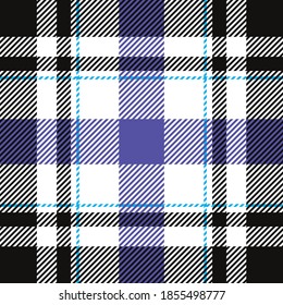Plaid pattern seamless. Check fabric texture. Stripe square background. Vector textile tartan design.