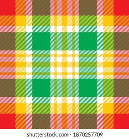 Plaid pattern seamless. Check fabric texture. Stripe square background. Vector textile tartan design.
