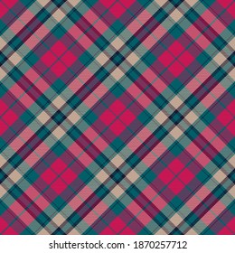 Plaid pattern seamless. Check fabric texture. Stripe square background. Vector textile design tartan.