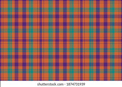 Plaid pattern seamless. Check fabric texture. Stripe square background. Vector textile design tartan.