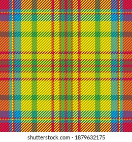 Plaid pattern seamless. Check fabric texture. Stripe square background. Vector textile design tartan.