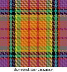 Plaid pattern seamless. Check fabric texture. Stripe square background. Vector textile design tartan.