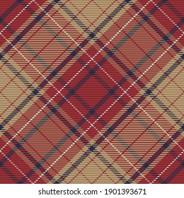 Plaid pattern seamless. Check fabric texture. Stripe square background. Vector textile design tartan.