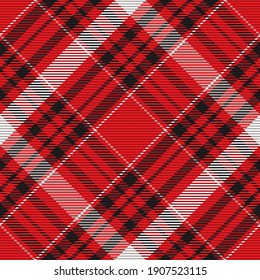 Plaid pattern seamless. Check fabric texture. Stripe square background. Vector textile design tartan.