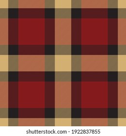 Plaid pattern seamless. Check fabric texture. Stripe square background. Tartan vector textile design.