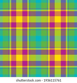 Plaid pattern seamless. Check fabric texture. Stripe square background. Tartan vector textile design.