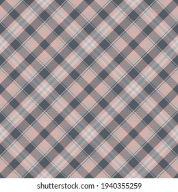 El patrón de plástico es impecable. Comprobar la textura de tela. Fondo cuadrado de banda. Tartán de diseño vectorial textil.
