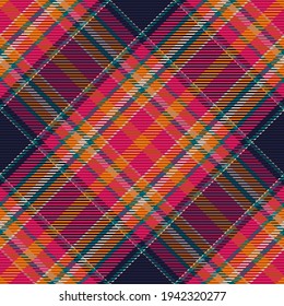 Plaid pattern seamless. Check fabric texture. Stripe square background. Vector textile design tartan.