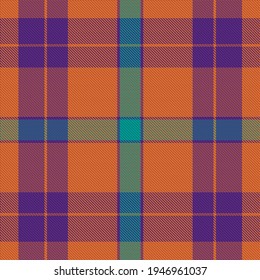 Plaid pattern seamless. Check fabric texture. Stripe square background. Vector textile design tartan.