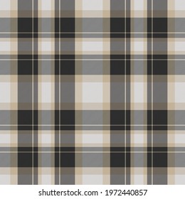 Plaid pattern seamless. Check fabric texture. Stripe square background. Vector textile design tartan.