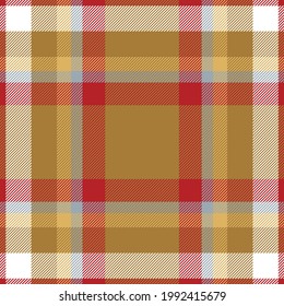 Plaid pattern seamless. Check fabric texture. Stripe square background. Vector textile tartan design.