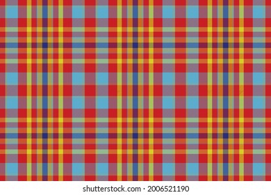 Plaid pattern seamless. Check fabric texture. Stripe square background. Vector textile design tartan.