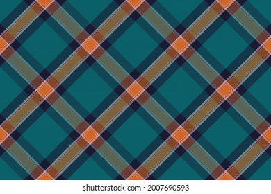 El patrón de plástico es impecable. Comprobar la textura de tela. Fondo cuadrado de banda. Tartán de diseño vectorial textil.