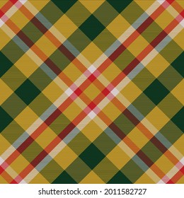 Plaid pattern seamless. Check fabric texture. Stripe square background. Vector textile design tartan.
