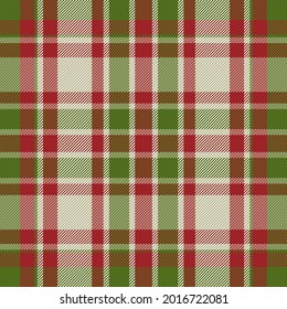 Plaid-Muster nahtlos. Überprüfen Sie die Textur des Stoffes. Streifen, quadratischer Hintergrund. Vektor Textil Design Tartan.