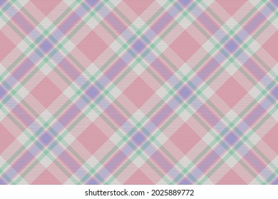 El patrón de plástico es impecable. Comprobar la textura de tela. Fondo cuadrado de banda. Tartán de diseño vectorial textil.