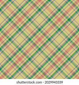 Plaid pattern seamless. Check fabric texture. Stripe square background. Vector textile design tartan.