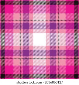 Plaid pattern seamless. Check fabric texture. Stripe square background. Vector textile tartan design.