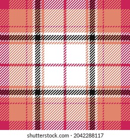 Plaid pattern seamless. Check fabric texture. Stripe square background. Vector textile tartan design.