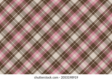 El patrón de plástico es impecable. Comprobar la textura de tela. Fondo cuadrado de banda. Tartán de diseño vectorial textil.