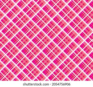 Plaid-Muster nahtlos. Überprüfen Sie die Textur des Stoffes. Streifen, quadratischer Hintergrund. Vektortextil-Design. Rote Farben.
