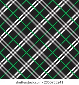 Plaid pattern seamless check texture vector for shirt, throw, wrapping, dress, blanket, and other modern textiles fashion fabric design.
