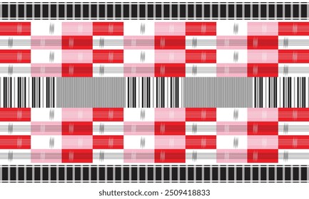 Plaid pattern seamless check texture vector for shirt, throw, wrapping, dress, blanket, and other modern textiles fashion fabric design.