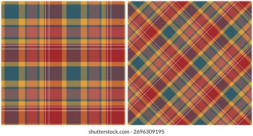 Padrão xadrez vetor de textura de verificação sem costura para camisa, jogar, envoltório, vestido, cobertor e outros tecidos modernos design de tecido de moda. Vetor
Padrão Jogado Sem Costura. Escocês Clássico