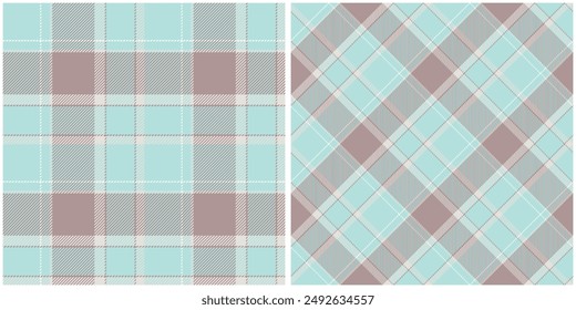 Patrón de cuadros sin costuras. Conjunto de Vector de ilustración de tartán sin costura del patrón de Checker para la bufanda, manta, otra impresión moderna de la tela de Festiva del otoño del verano de primavera.