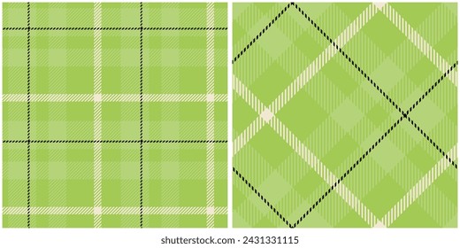 Plaid Pattern Seamless. Checker Pattern Traditional Scottish Woven Fabric. Lumberjack Shirt Flannel Textile. Pattern Tile Swatch Included.