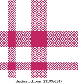 Plaid Pattern Seamless. Checkerboard Pattern Seamless Tartan Illustration Vector Set for Scarf, Blanket, Other Modern Spring Summer Autumn Winter Holiday Fabric Print.