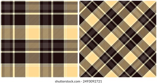 Plaid Pattern Seamless. Checkerboard Pattern Seamless Tartan Illustration Vector Set for Scarf, Blanket, Other Modern Spring Summer Autumn Winter Holiday Fabric Print.